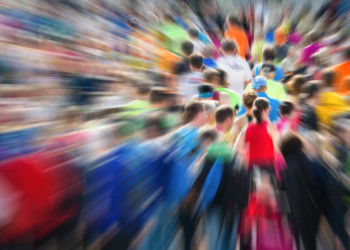 Menschenmassen beim Marathonstart