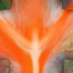 Easter resurrection - abstract artistic religious digital illustration