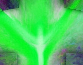 Easter resurrection - abstract artistic religious digital illustration